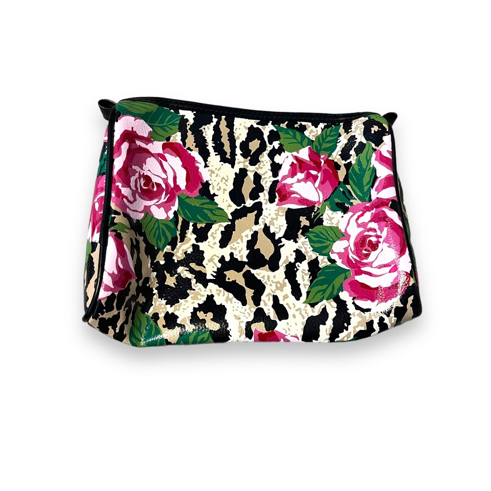 Nick & Nora cosmetic bag animal floral print